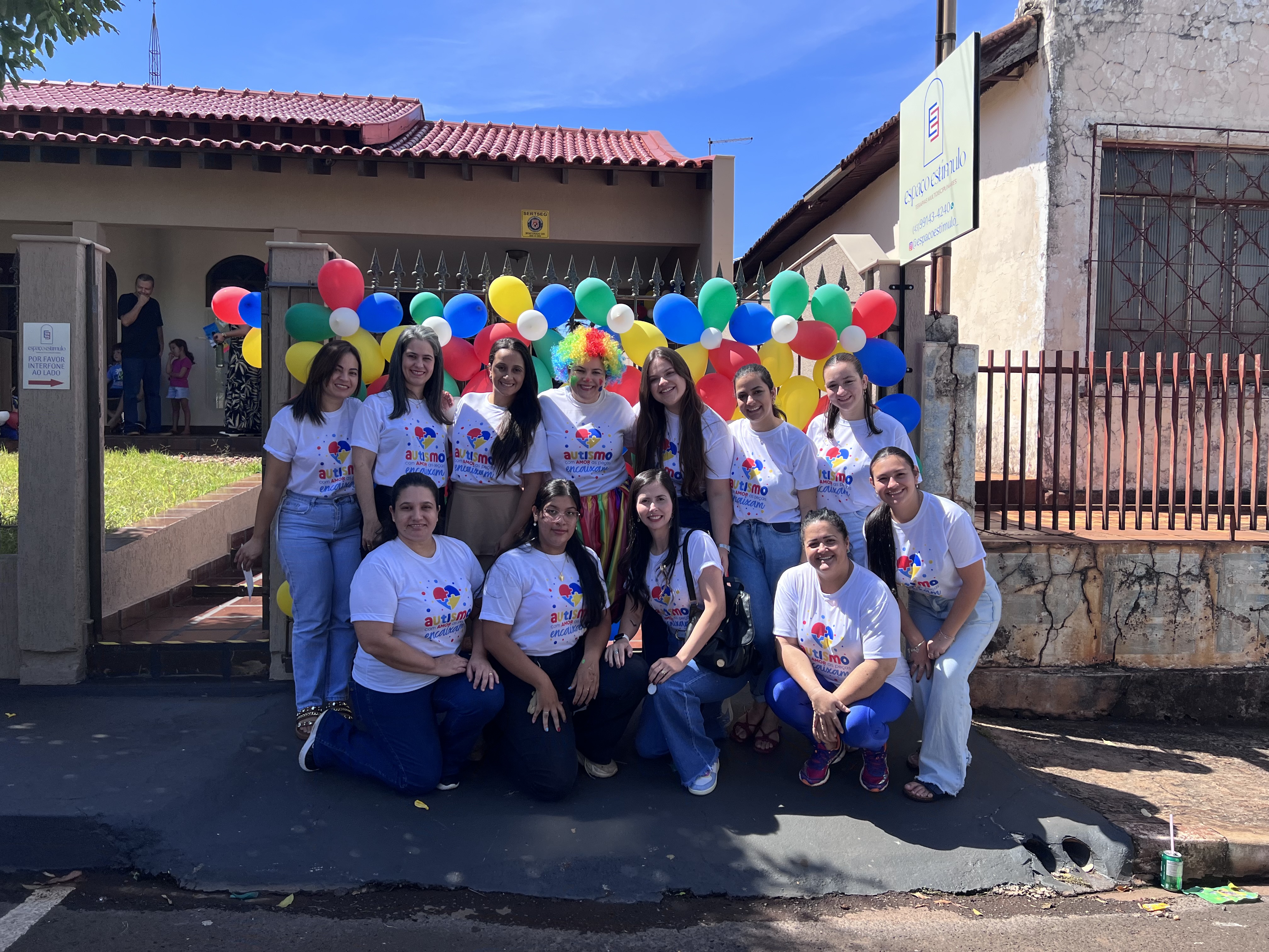 Equipe de profissionais do Espaço Estímulo